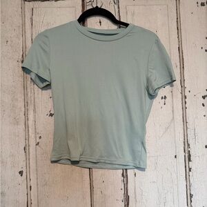 SHEIN Light Green Crop Top